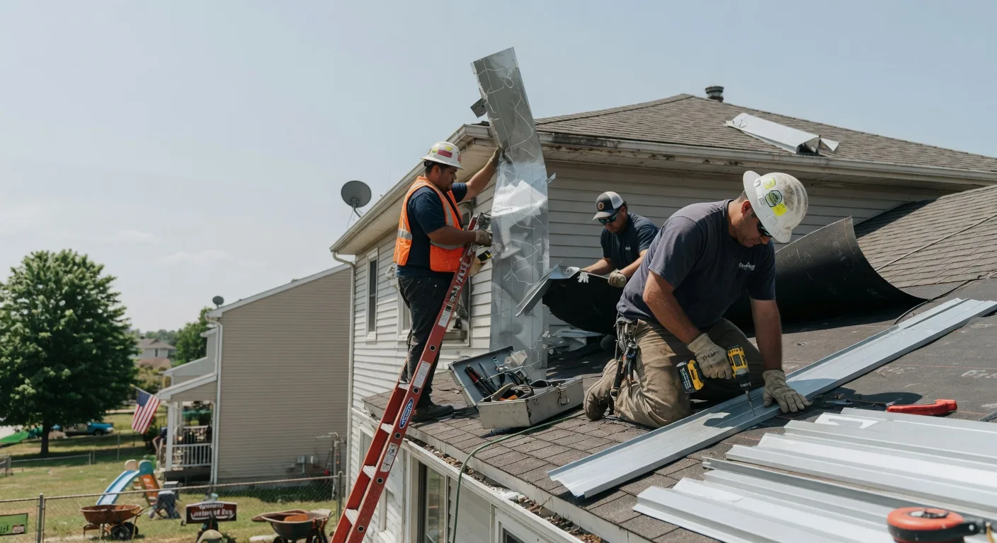 Storm Damage Metal Roof Repair in Montreal, WI